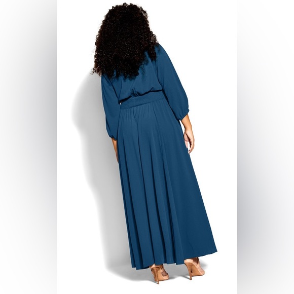 City Chic Desired Maxi Dress in Jade Color NWT - Picture 2 of 10